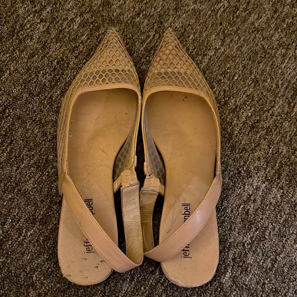 Jeffrey Campbell sling back flats